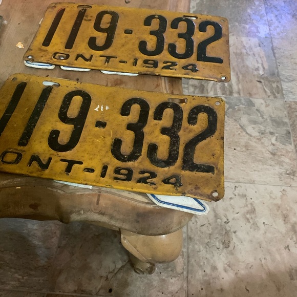 Vintage license plates Ontario 1920 - Picture 11 of 16